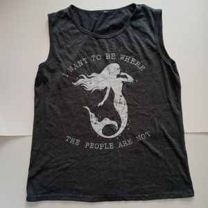 I Want To Be Where The People Are Not Graphic Tank